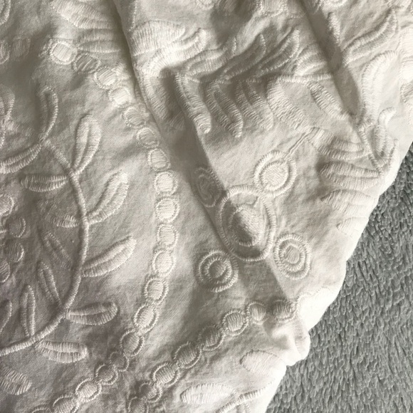 NWT Madewell Embroidered Apron Ruffle Dress White Sz 6 - Picture 5 of 8